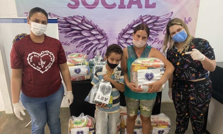 LBV Repassa 100 Cestas B�sicas Para o Social de Jaciara