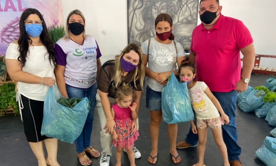 Assist�ncia Social de Jaciara e Agricultura atendem mais de 200 fam�lias com a entrega de verduras e hortali�as