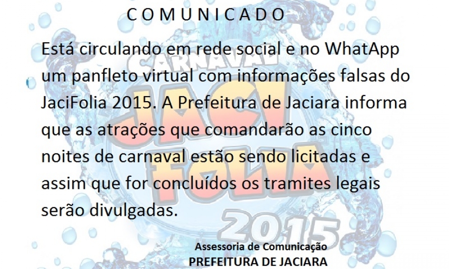 COMUNICADO