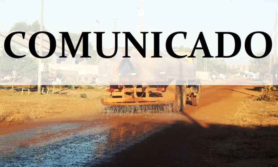 Caminh�o Pipa est� no conserto e em uma semana retorna atividade