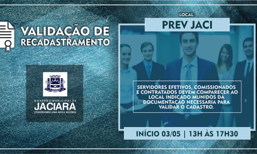 Come�a segunda fase do recadastramento dos servidores da Prefeitura