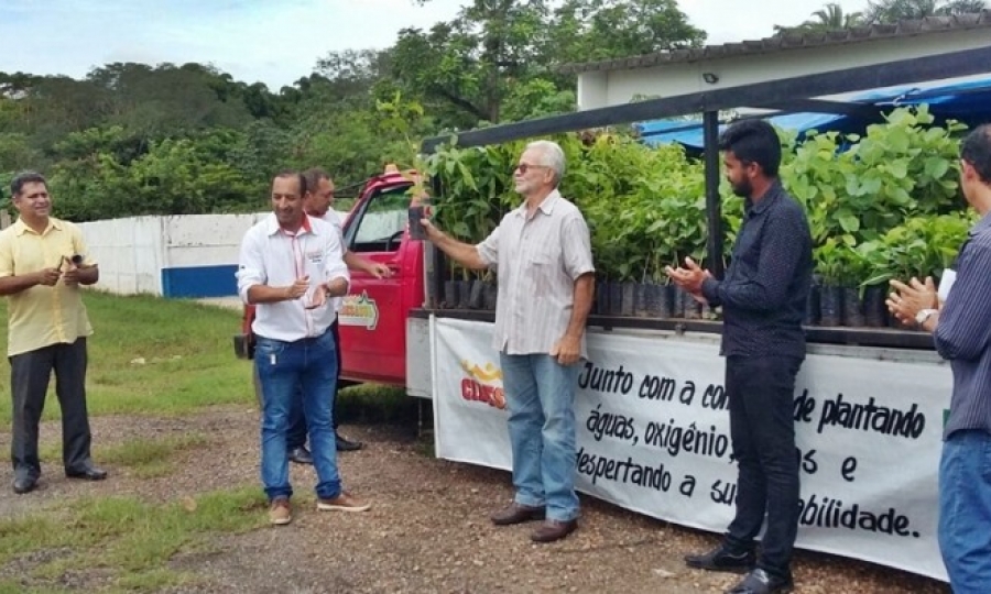 Secretaria de Agricultura e Meio Ambiente recebe a doa��o de 2 mil mudas de �rvores