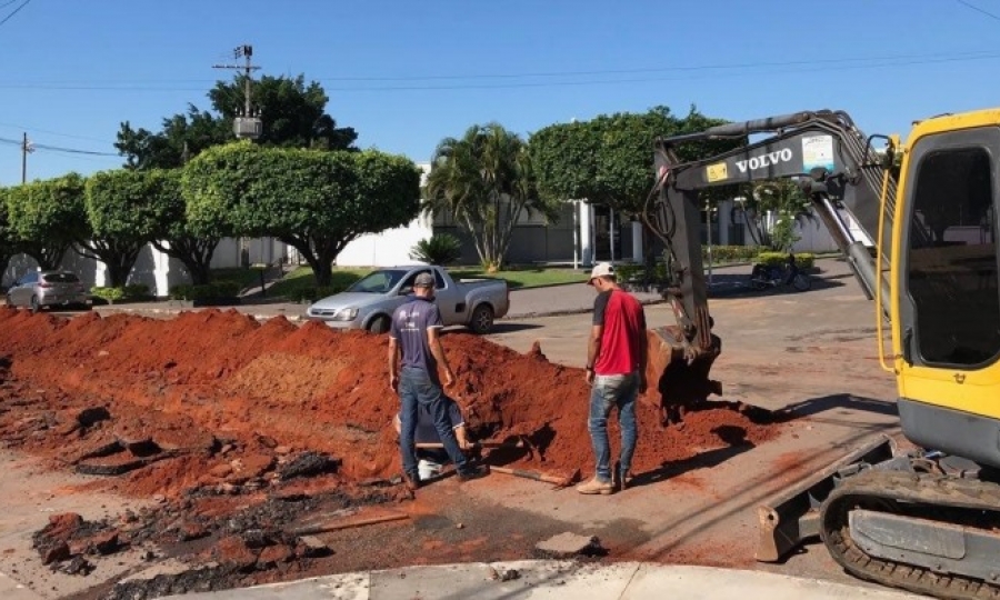 DAE realiza constru��o de redes de abastecimento de �gua 