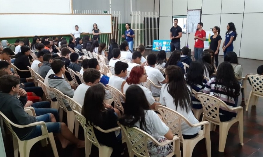 Programa Sa�de na Escola promove a��es preventivas na Escola S�o Francisco em Jaciara 