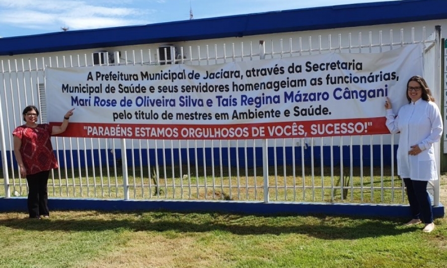 Servidoras municipais defendem pesquisa de mestrado e s�o homenageadas pela secretaria de Sa�de