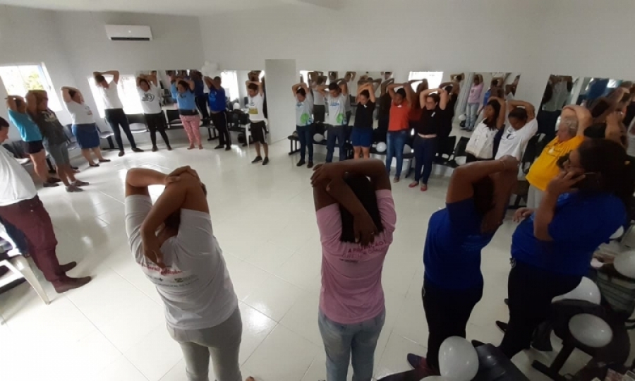 Janeiro Branco promove reflex�o sobre sa�de mental e bem-estar aos servidores municipais em Jaciara
