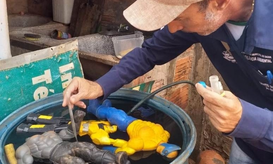 1� LIRAa aponta Jardim Clementina com alto risco de infesta��o por Aedes Aegyti em Jaciara  