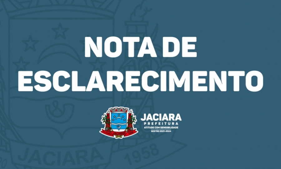 NOTA DE ESCLARECIMENTO