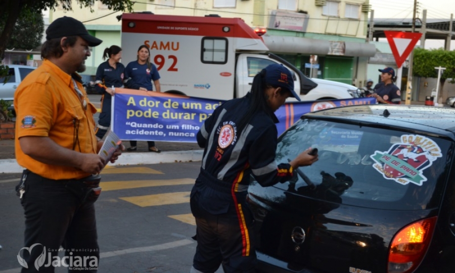Campanha Educa��o para o Tr�nsito 2015 � lan�ada com Pit Stop em Jaciara